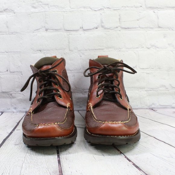 LL BEAN Allagash Bison Handsewns Chukka Bootie Boots Size 11 EE - Picture 4 of 9